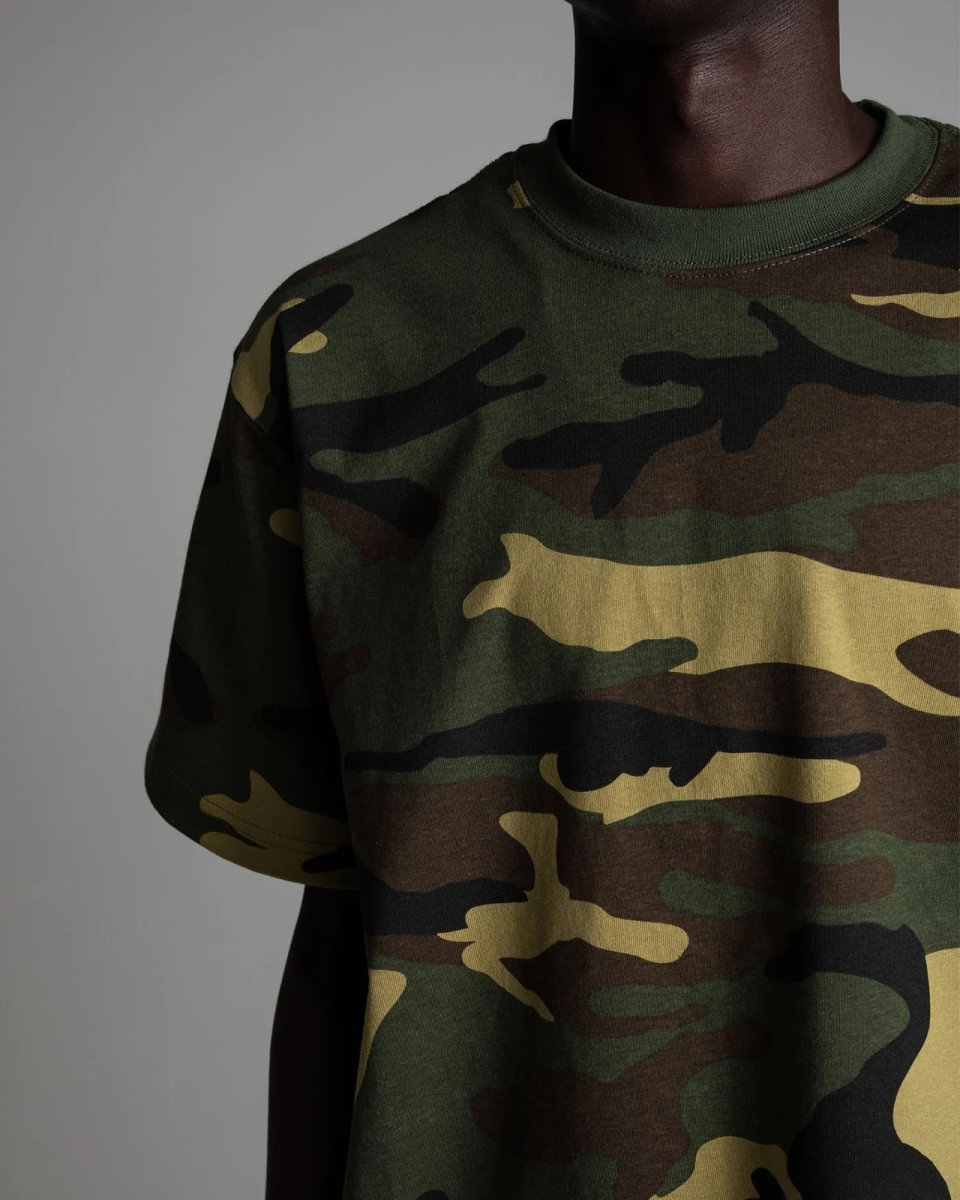画像3: Shaka Wear 7.5oz Max Heavyweight Cropped Tee - Camo / シャカウェア ヘビーウェイト クロップド Tシャツ (3)
