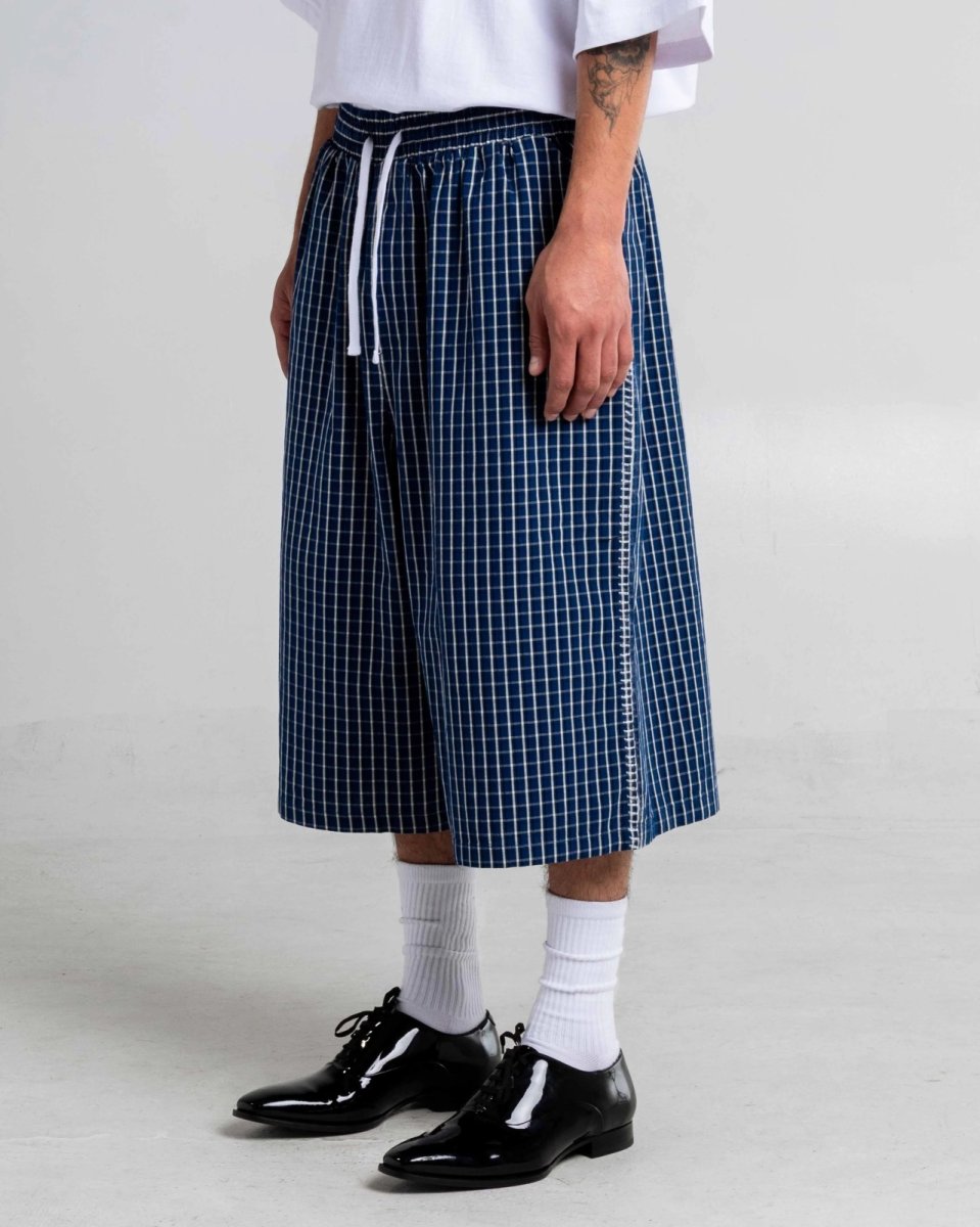 画像8: Shaka Wear Baggy Plaid Shorts - Blue / シャカウェア バギープレイドショーツ (8)