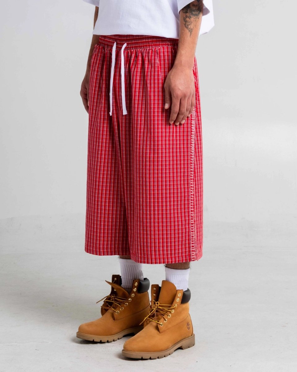 画像8: Shaka Wear Baggy Plaid Shorts - Red / シャカウェア バギープレイドショーツ (8)