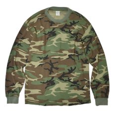 画像1: Cotton Collective 7.0oz Waffle L/S Tee - Vintage Camo / コットンコレクティブ ワッフル サーマル (1)