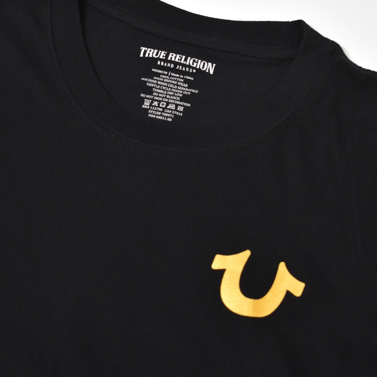 画像4: True Religion Marker Script Buddha Tee - Jet Black (4)