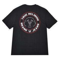 画像1: True Religion Crystal Buddha Face Tee - Jet Black (1)