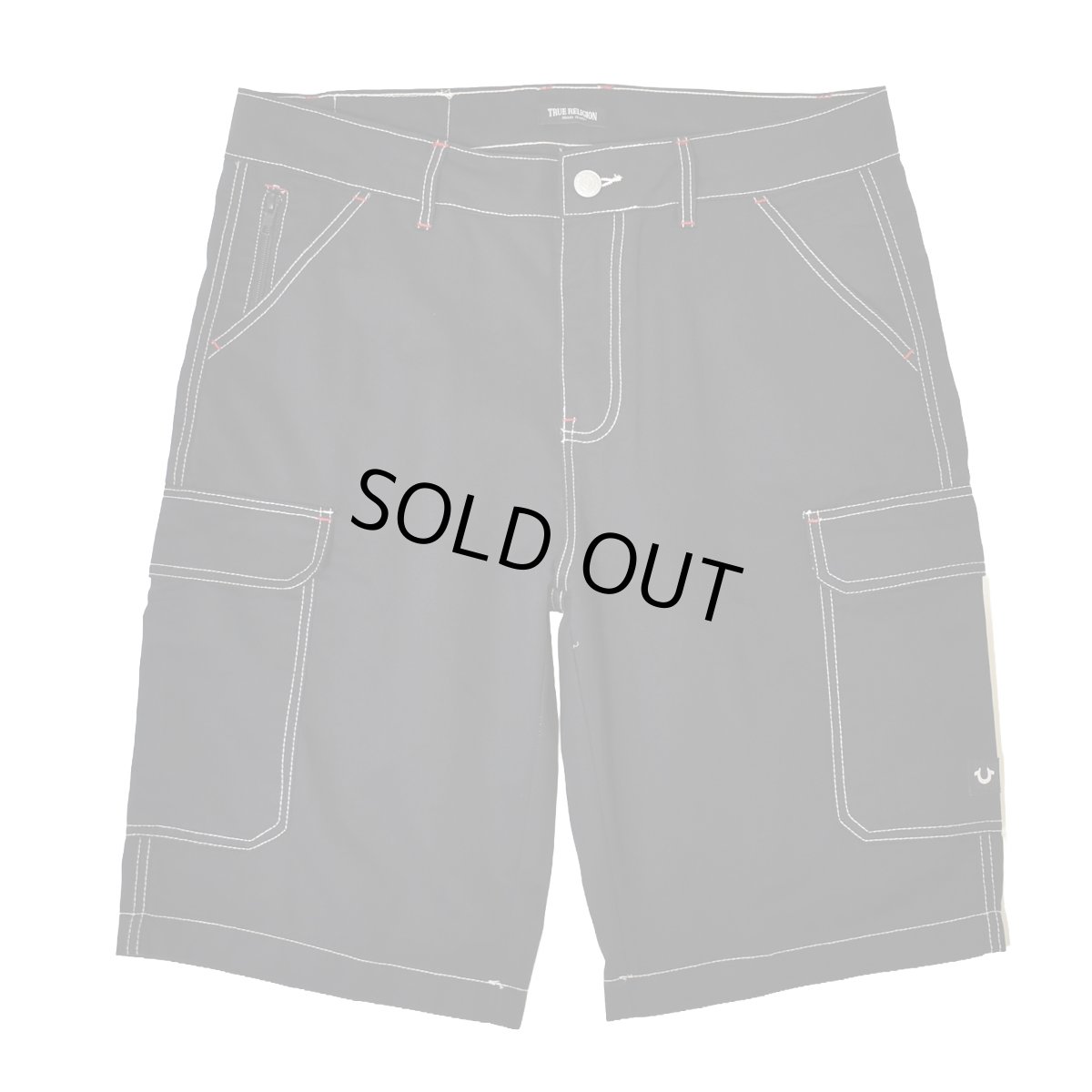 画像1: True Religion Cargo Shorts - BlackｘWhite (1)