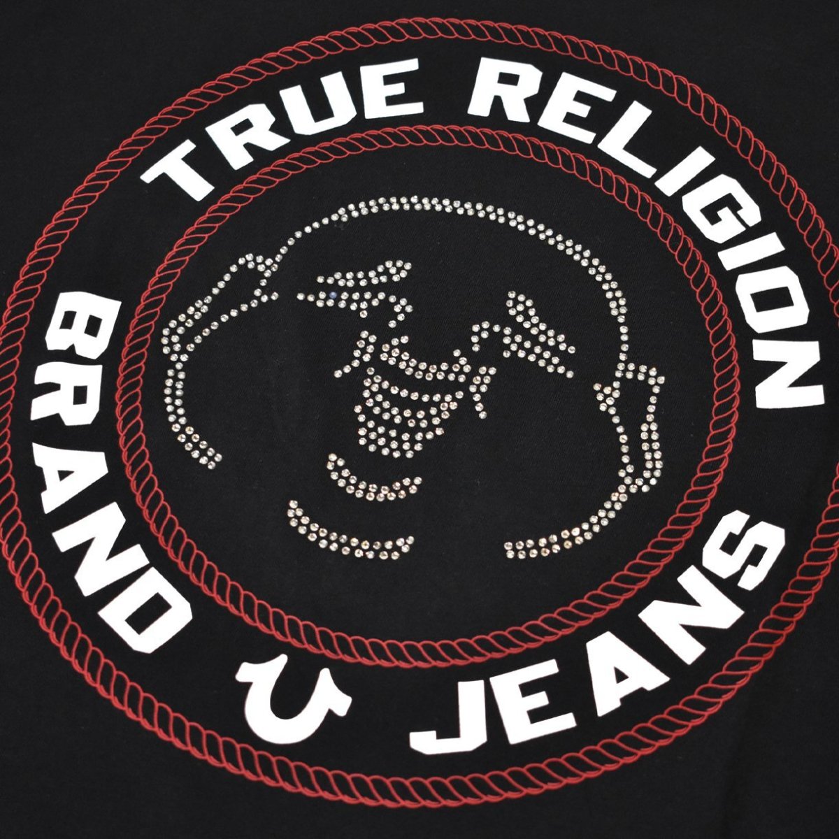 画像3: True Religion Crystal Buddha Face Tee - Jet Black (3)