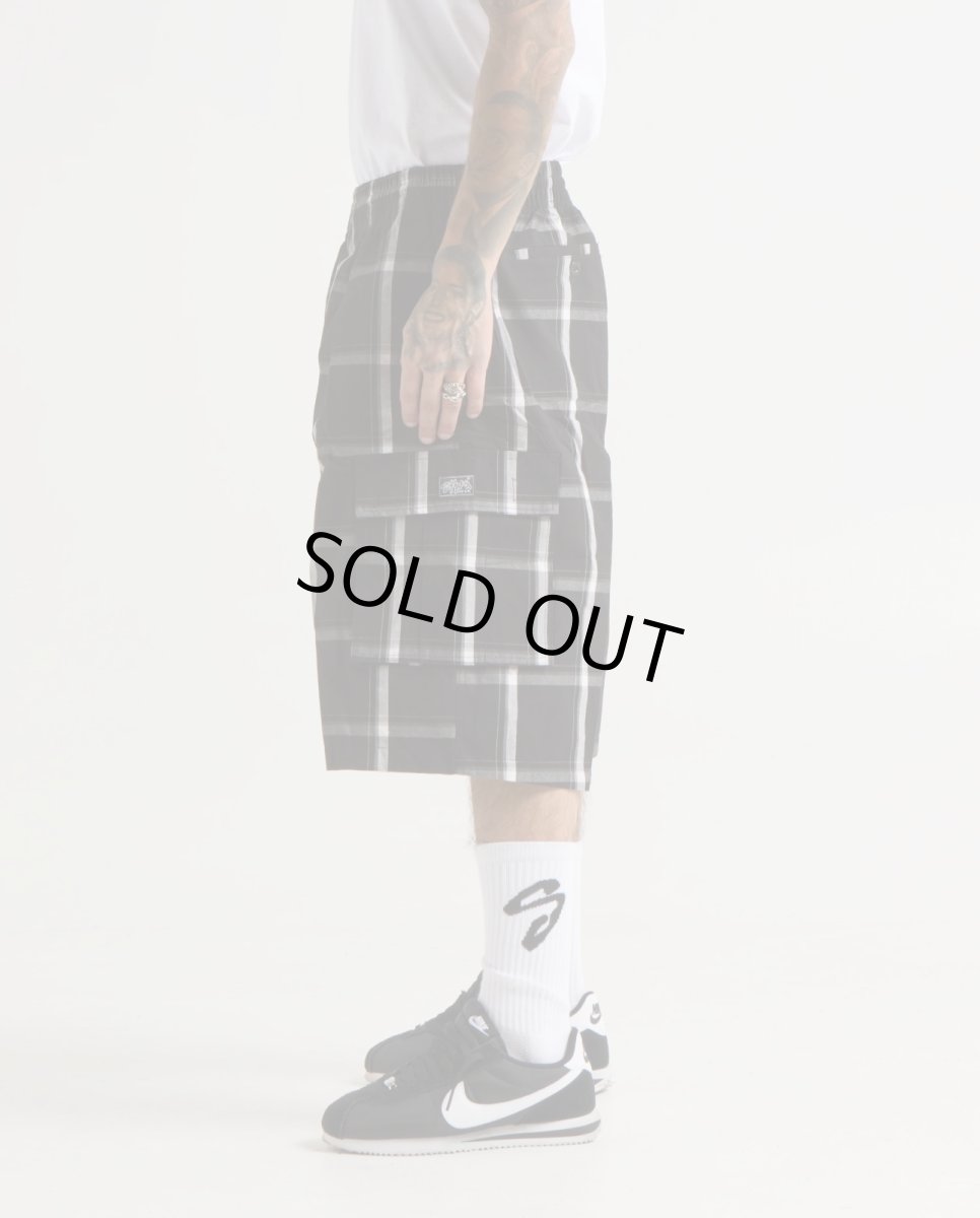 画像8: Shaka Wear 5.6oz Plaid Shorts - Black / シャカウェア プレイドショーツ (8)