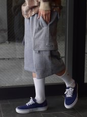 画像7: PRO CLUB Fleece Cargo Shorts - Heather Grey (7)