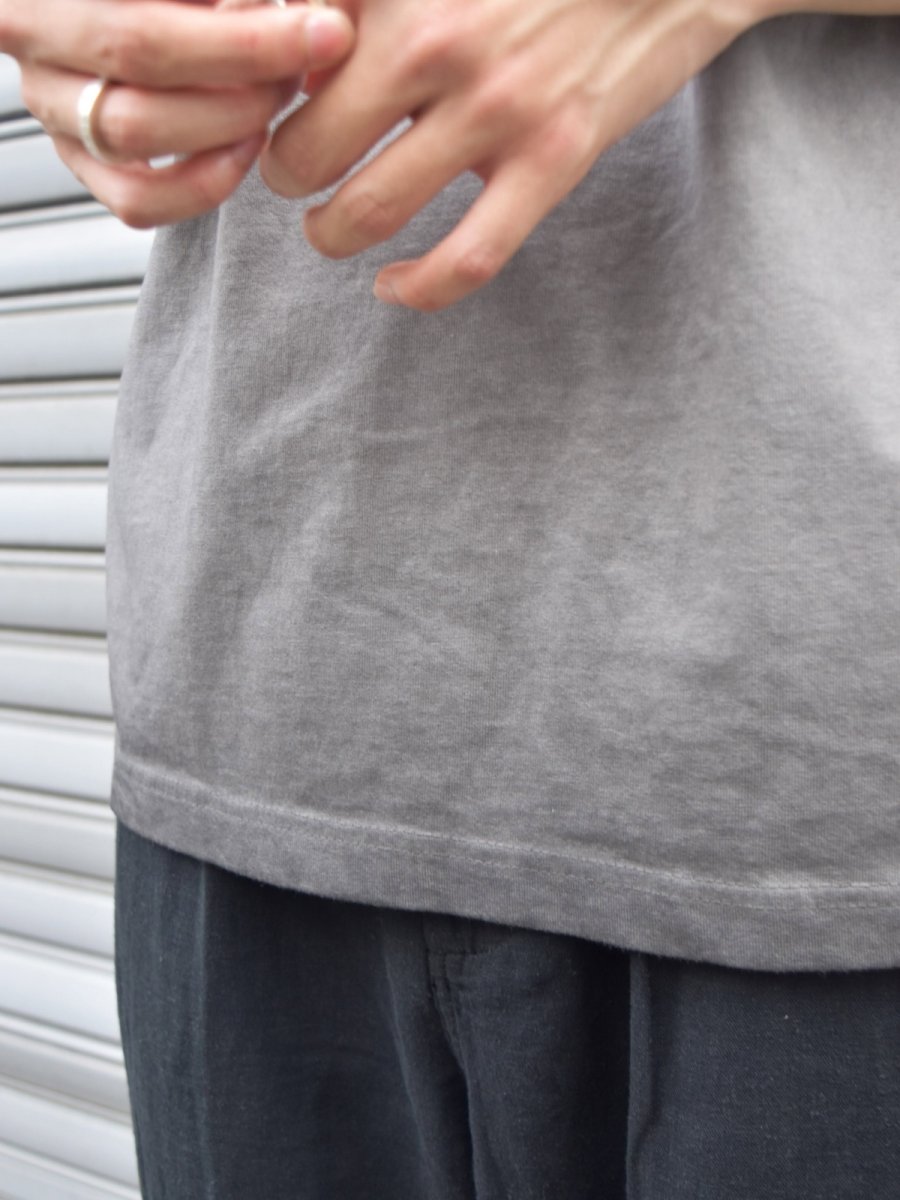 画像9: Cotton Collective 7.5oz Oversized Box S/S Tee - Charcoal Oil Wash / コットンコレクティブ オーバーサイズ ボックス Tシャツ (9)