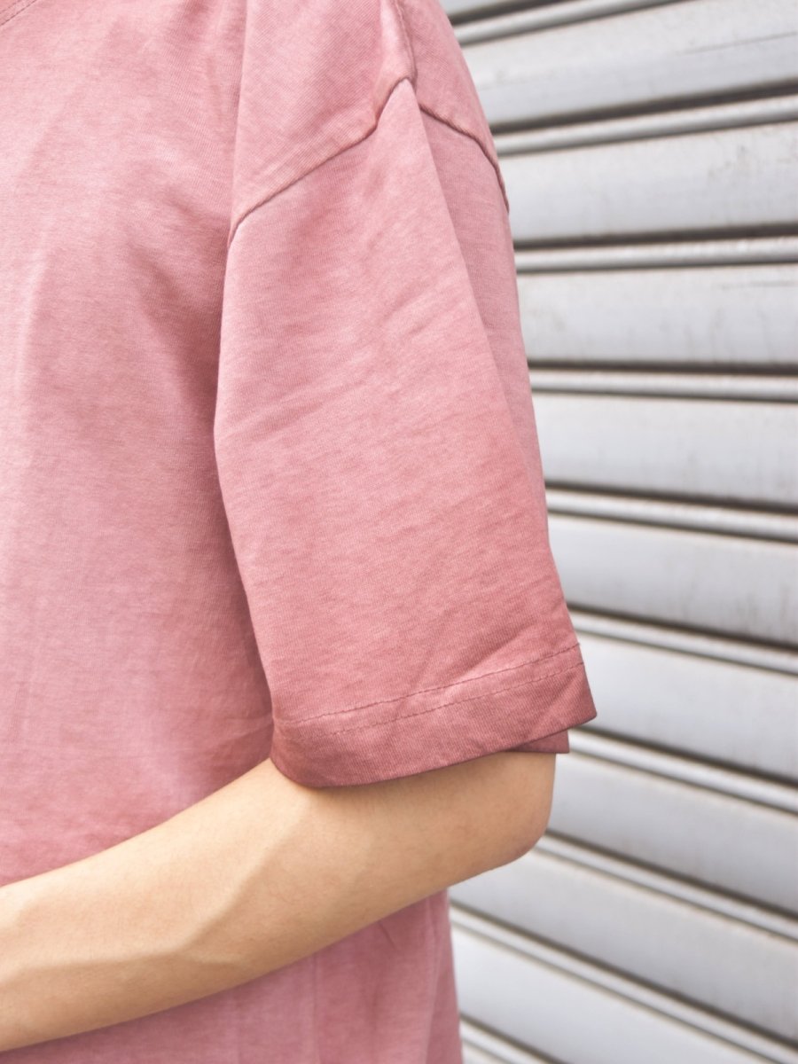 画像7: Cotton Collective 7.5oz Oversized Box S/S Tee - Blush Oil Wash / コットンコレクティブ オーバーサイズ ボックス Tシャツ (7)