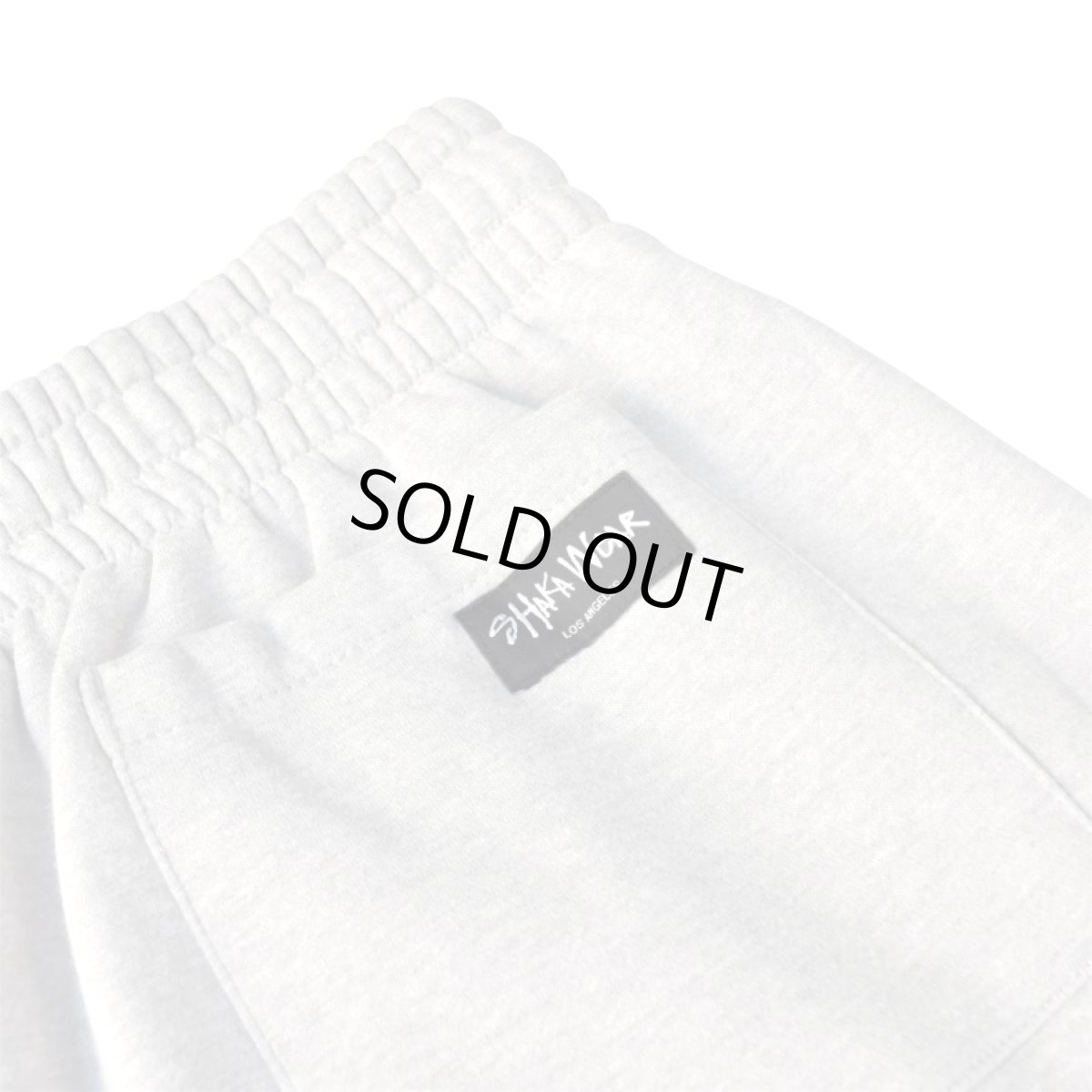 画像2: Shaka Wear Baggy Fleece Shorts - Heather White / シャカウェア バギー フリースショーツ (2)