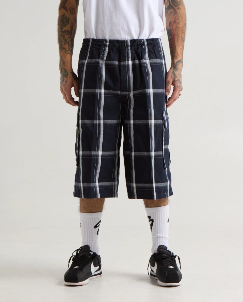 画像6: Shaka Wear 5.6oz Plaid Shorts - Navy / シャカウェア プレイドショーツ (6)