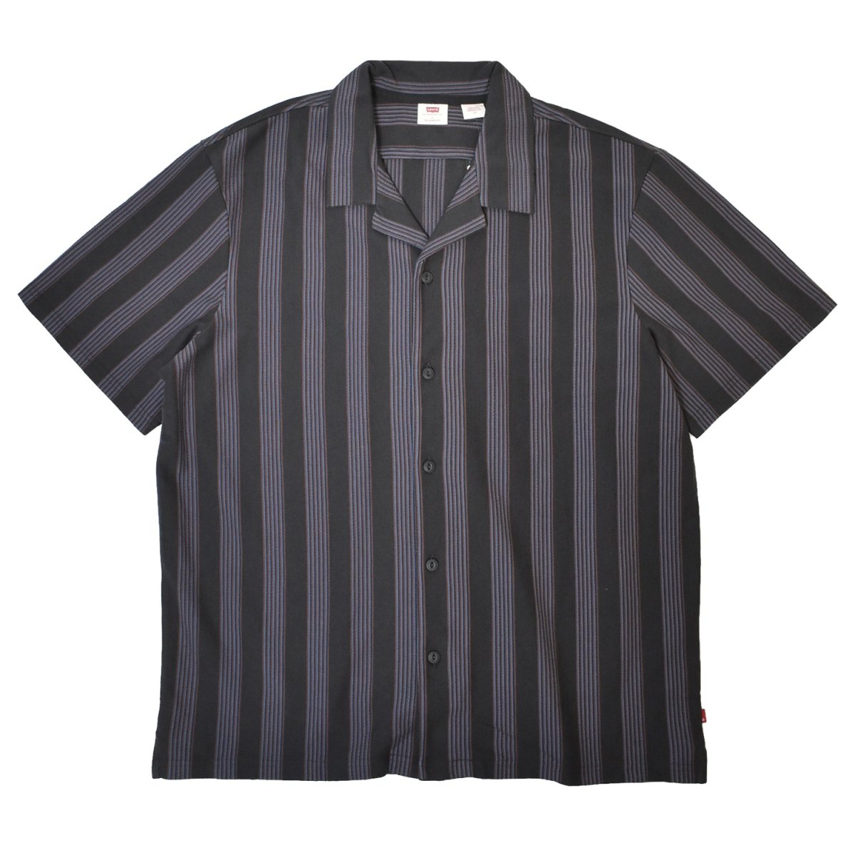 画像1: Levis Knit Camp Shirts - Dark Phantom Black (1)