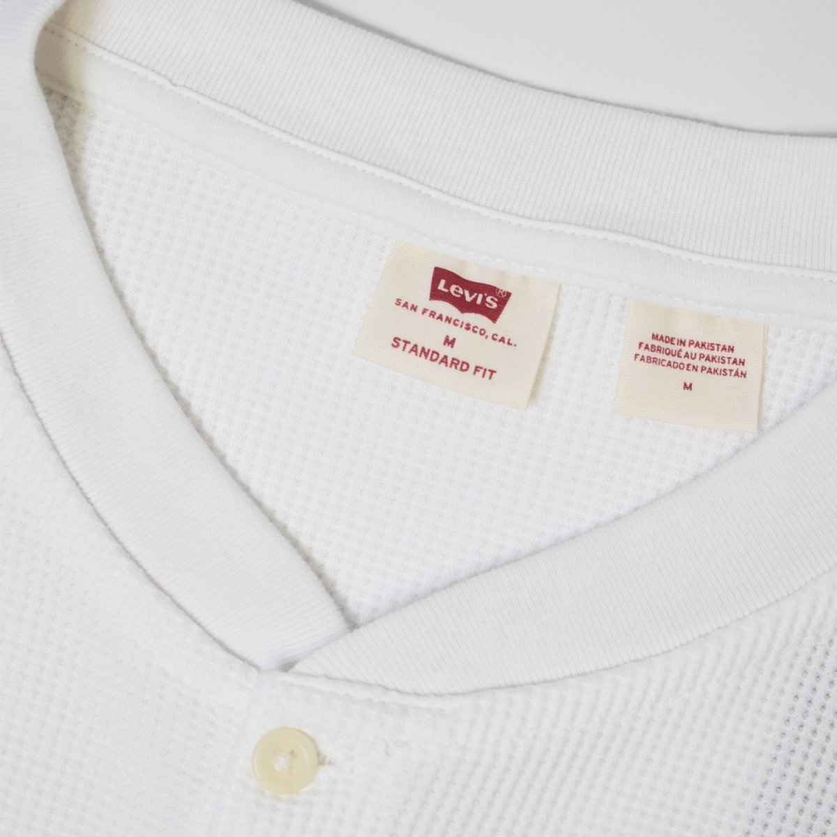 画像3: Levis 3Button L/S Henley Thermal - White (3)