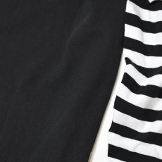 画像4: Cotton Collective Oversized Box 2Fer L/S Tee - BlackｘWhite Striped / コットンコレクティブ (4)