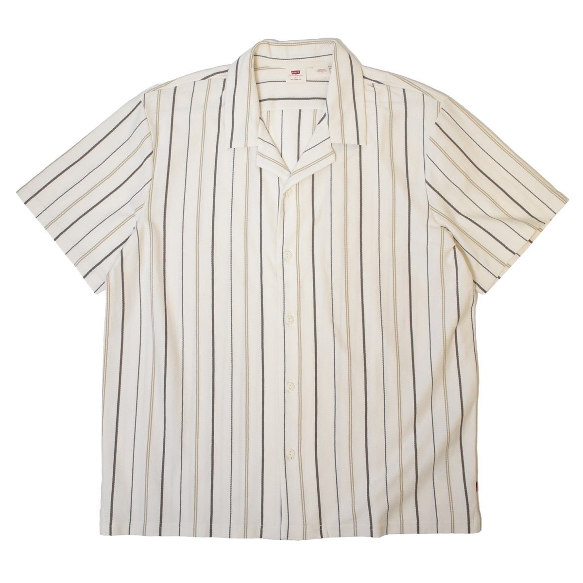 画像1: Levis Knit Camp Shirts - Bermont Stripe Egret (1)