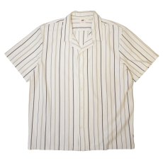 画像1: Levis Knit Camp Shirts - Bermont Stripe Egret (1)
