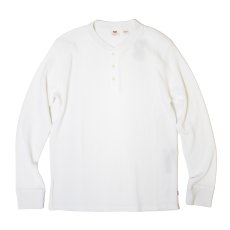画像1: Levis 3Button L/S Henley Thermal - White (1)