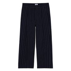 画像1: OBEY Dean Stripe Plated Pants - Navy Pinstripe  (1)