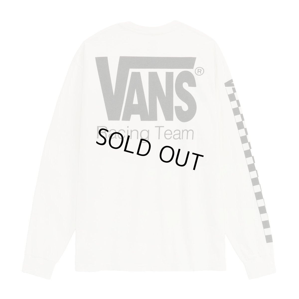 画像2: Vans Racing L/S Tee - Marshallow / ヴァンズ レーシング ロングスリーブ Tシャツ (2)