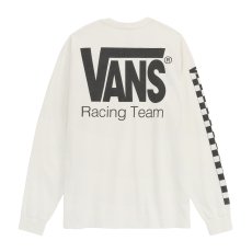 画像2: Vans Racing L/S Tee - White / ヴァンズ レーシング ロングスリーブ Tシャツ (2)