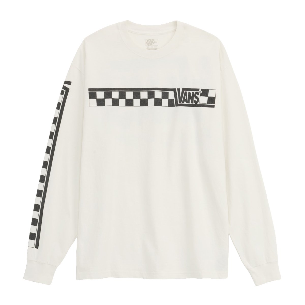 画像1: Vans Racing L/S Tee - White / ヴァンズ レーシング ロングスリーブ Tシャツ (1)