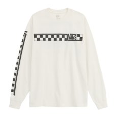 画像1: Vans Racing L/S Tee - White / ヴァンズ レーシング ロングスリーブ Tシャツ (1)
