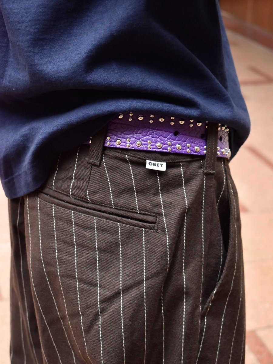 画像5: OBEY Dean Stripe Plated Pants - Carbon Pinstripe / オベイ (5)