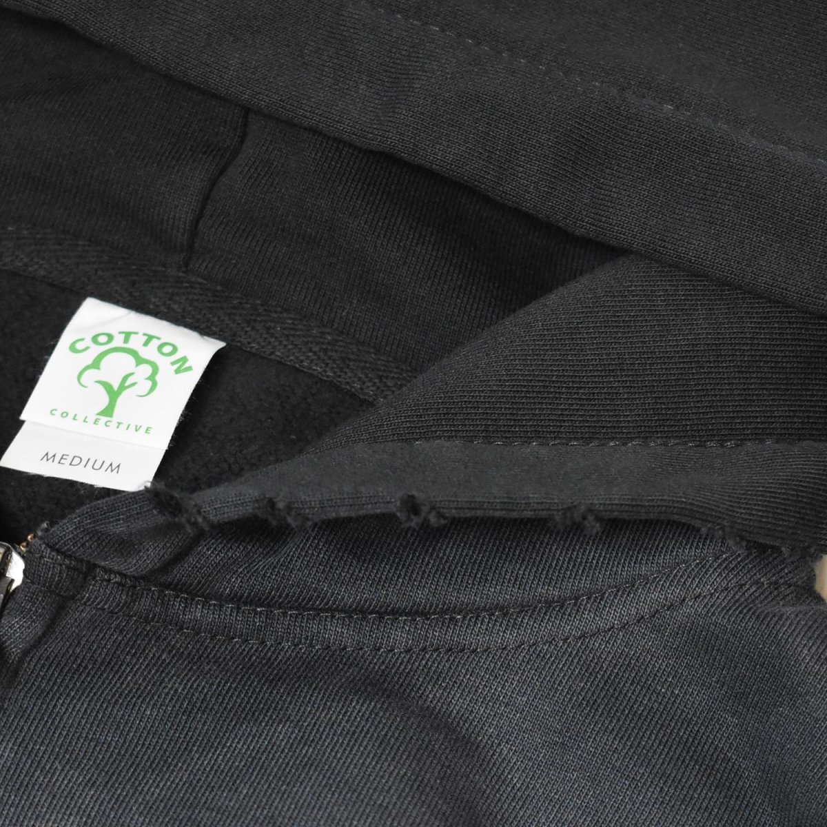 画像8: Cotton Collective 14oz Special Zip Hoodie - Potassium Black / コットンコレクティブ ジップ フーディ (8)