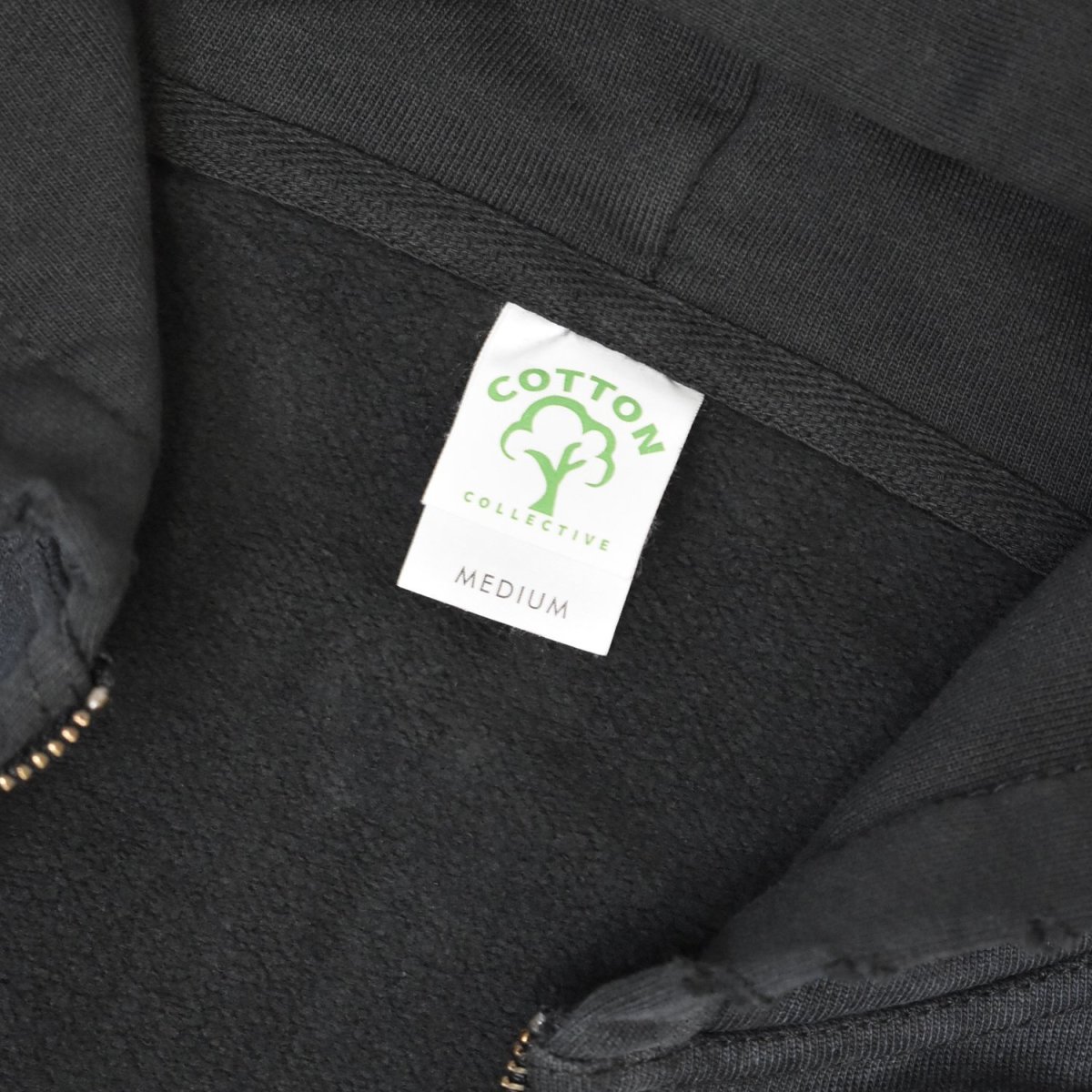画像3: Cotton Collective 14oz Special Zip Hoodie - Potassium Black / コットンコレクティブ ジップ フーディ (3)
