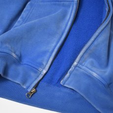 画像4: Cotton Collective 14oz Special Zip Hoodie - Dusty Blue / コットンコレクティブ ジップ フーディ (4)