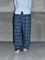 画像7: Los Angeles Apparel Cotton Flannel Lounge Pants - Black/Royal/Green Plaid / ロサンゼルスアパレル フランネル ラウンジパンツ (7)