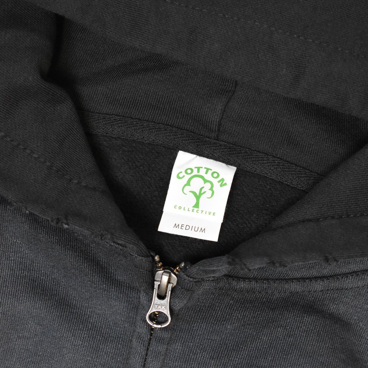 画像9: Cotton Collective 14oz Special Zip Hoodie - Potassium Black / コットンコレクティブ ジップ フーディ (9)