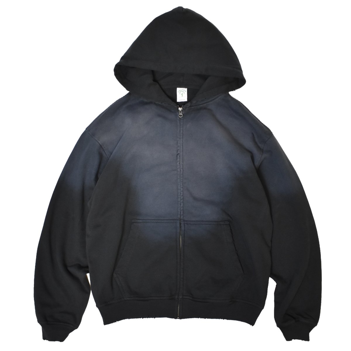 画像1: Cotton Collective 14oz Special Zip Hoodie - Potassium Black / コットンコレクティブ ジップ フーディ (1)