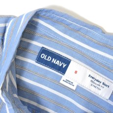 画像3: Old Navy L/S Stripe Poplin Shirts - Blue (3)