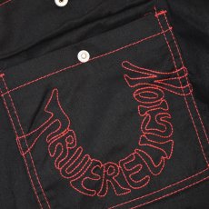 画像6: True Religion Baggy EMB Cargo Pants - Jet BlackｘTR-V Red / トゥルーレリジョン (6)