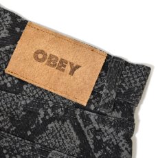 画像4: OBEY Classic Baggy Denim - Snake Print / オベイ (4)