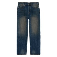 画像1: OBEY Classic Baggy Denim - Oil Stained Indigo (1)