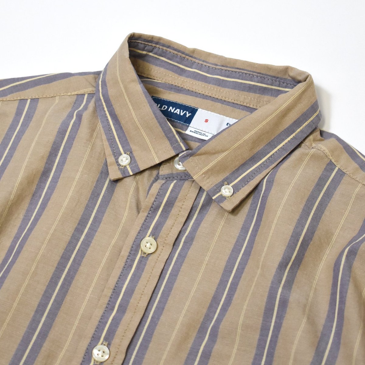 画像2: Old Navy L/S Stripe Poplin Shirts - Light Purple Stripe (2)