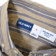 画像3: Old Navy L/S Stripe Poplin Shirts - Light Purple Stripe (3)