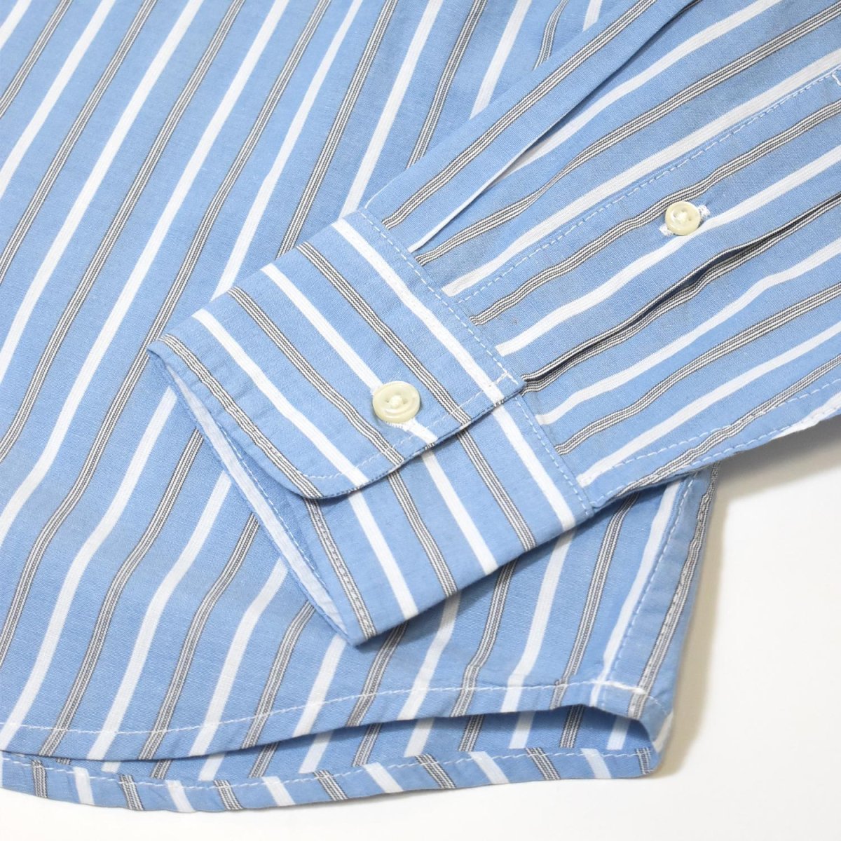 画像4: Old Navy L/S Stripe Poplin Shirts - Blue (4)