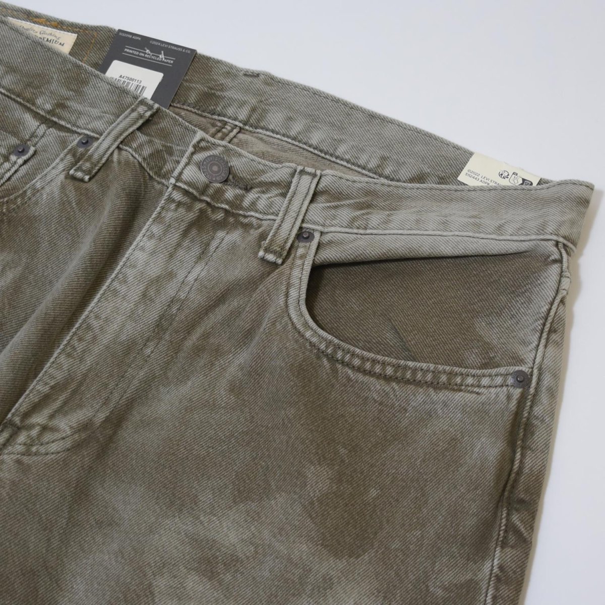 画像2: Levi's 578-0113 Baggy Jeans - Green Camo / リーバイス 578 バギー デニム ジーンズ (2)
