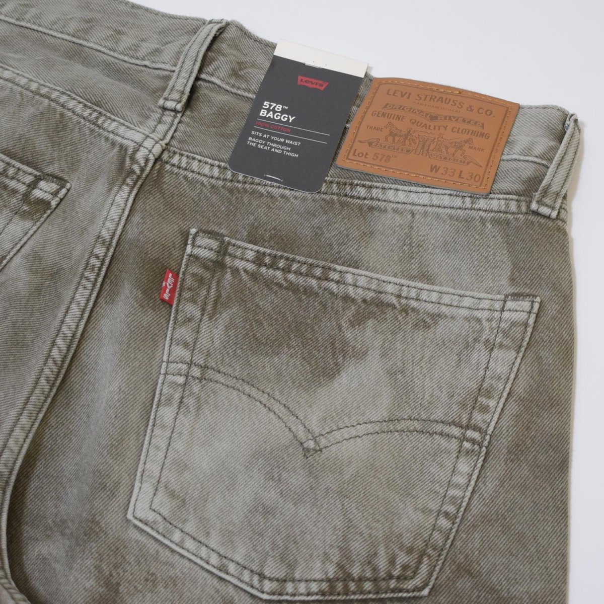 画像5: Levi's 578-0113 Baggy Jeans - Green Camo / リーバイス 578 バギー デニム ジーンズ (5)