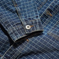 画像2: Butter Goods Grid Denim Jacket - Indigo / バターグッズ (2)
