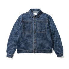 画像1: Butter Goods Grid Denim Jacket - Indigo / バターグッズ (1)