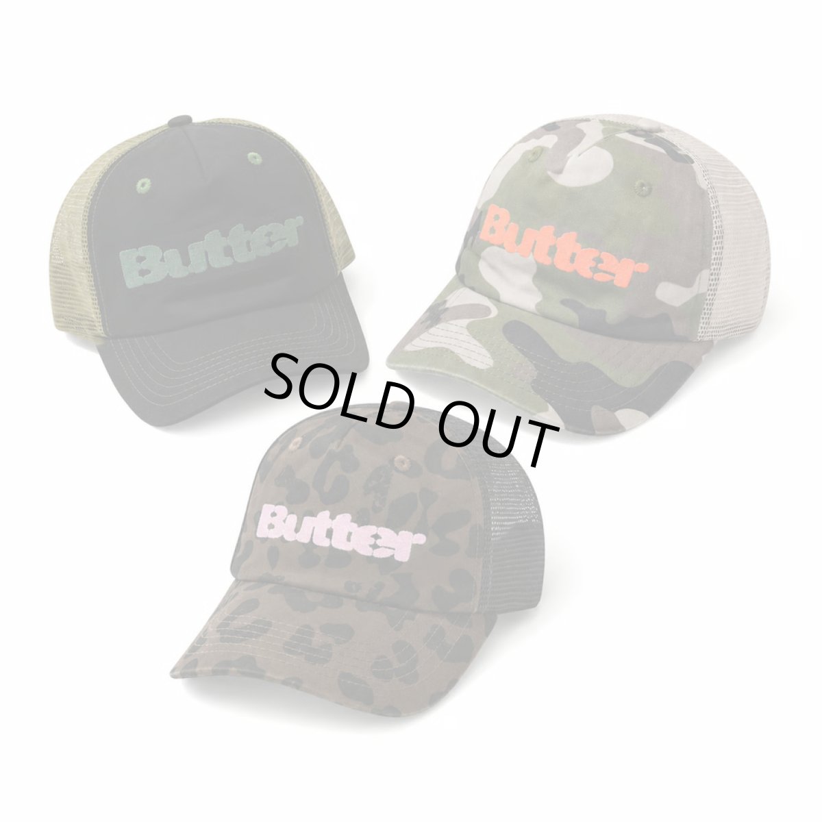 画像1: Butter Goods Stencil Trucker Cap / バターグッズ (1)