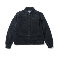 画像1: Butter Goods Grid Denim Jacket - Black / バターグッズ (1)