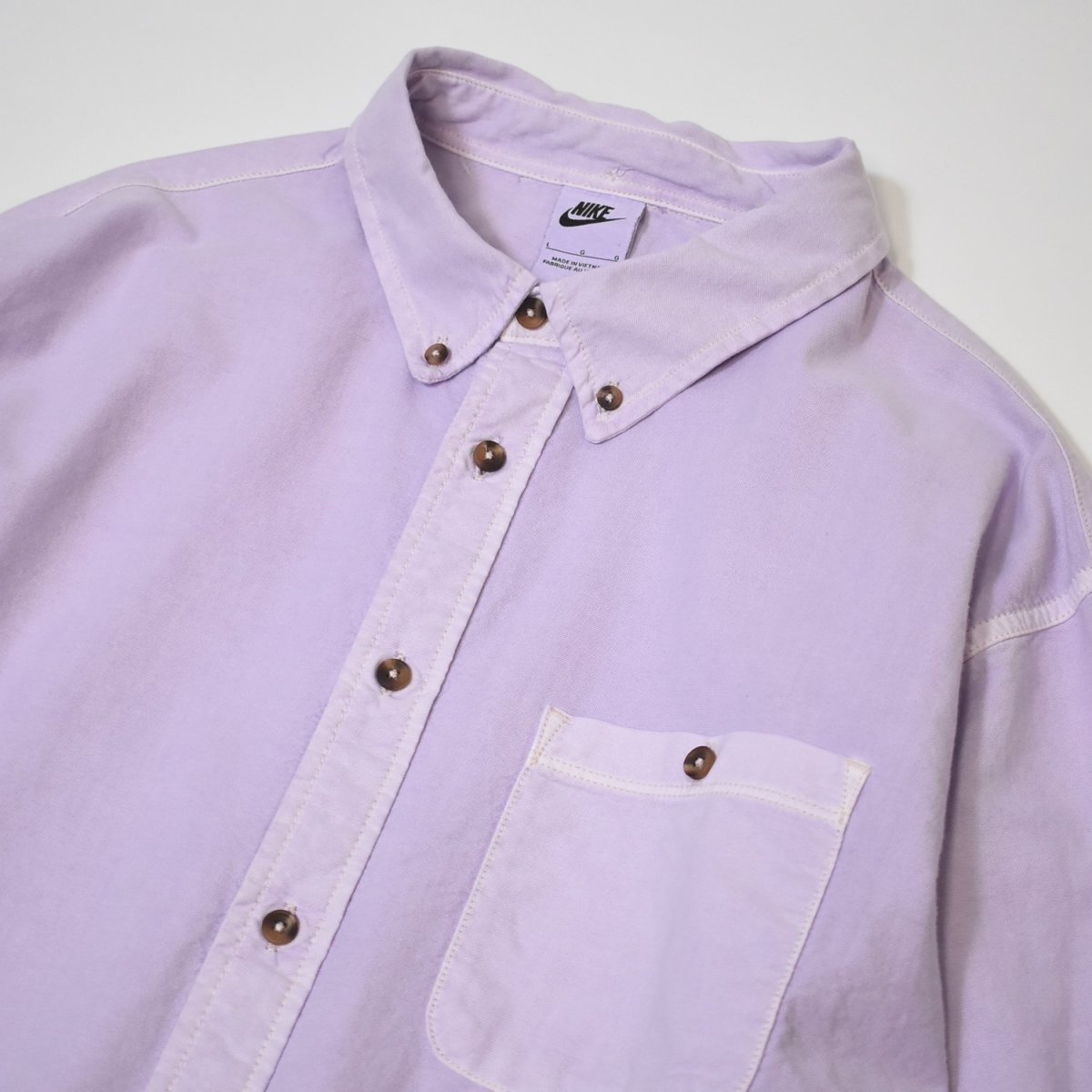 画像3: NIKE L/S Overdye Oxford Shirts - Purple (3)