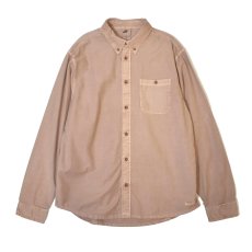 画像1: NIKE L/S Overdye Oxford Shirts - Brown (1)
