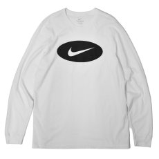 画像1: NIKE Oval Logo L/S Tee - White (1)