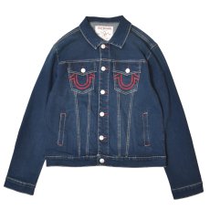 画像1: True Religion Ladder Stitch SN Denim Jacket - Dark Hawk’s Eye Wash / トゥルーレリジョン (1)