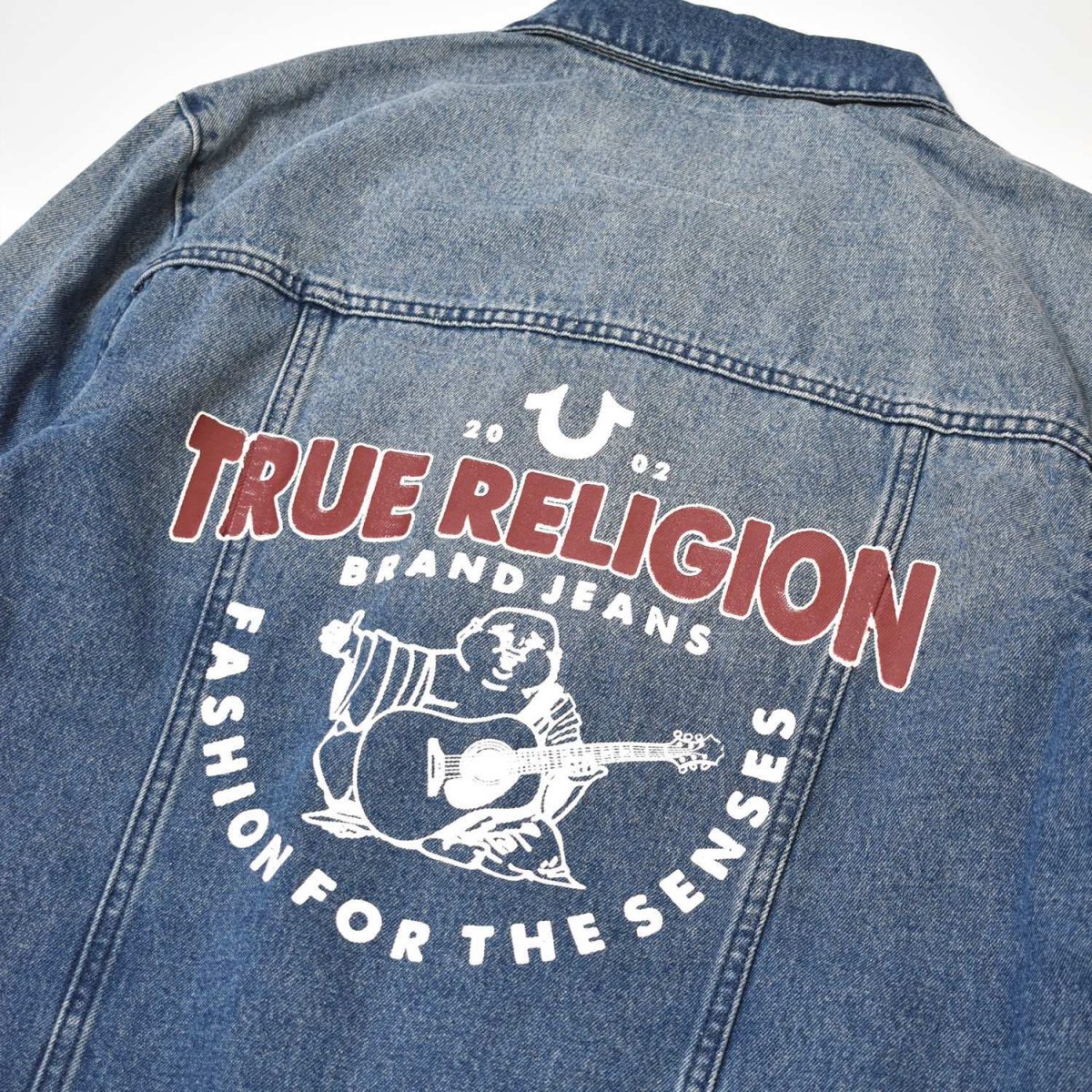 画像3: True Religion TRBJ Print SN Denim Jacket - Medium Blue / トゥルーレリジョン (3)